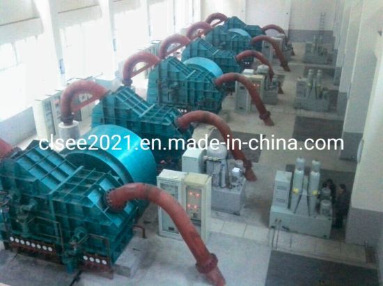 Hydro Turbine Pelton Turbine Generator Set Horizontal Double Runners 6 Nozzles