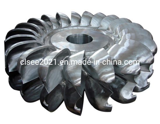 Hydro Generator Water Turbine Pelton Wheel Propeller / Pelton Turbine Runner High Efficiency